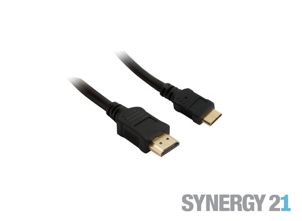 Kabel Video HDMI 1.4 => HDMI-mini, ST/ST,  3m, Ultra HD 4K*2K 3840*2160@30hz 4:4:4 8bit, Synergy21,