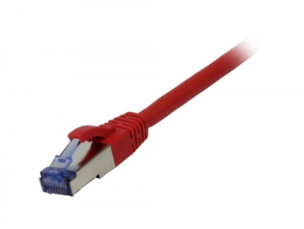 Patchkabel RJ45, CAT6A 500Mhz,15m, rot, S-STP(S/FTP), Komponent getestet(GHMT certified), AWG26, Sy
