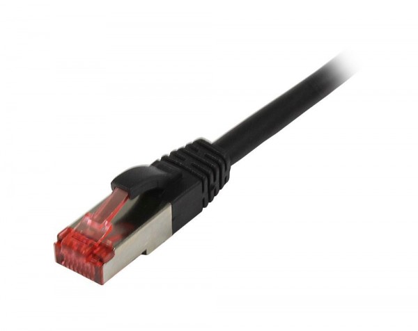 Patchkabel RJ45, CAT6 250Mhz, 7.5m schwarz, S-STP(S/FTP),TPE/LSZH(Superflex), Synergy 21,