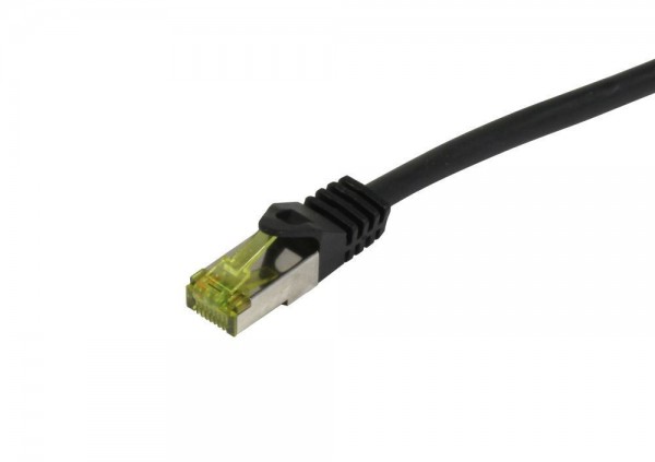 Patchkabel RJ45, CAT6A 500Mhz,12.5m, schwarz, S-STP(S/FTP), PUR Indoor/Outdoor/Indu (UV/Water/oil/-