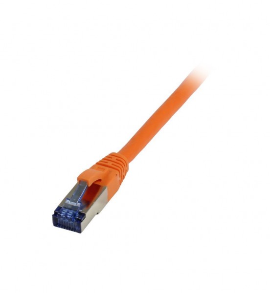 Patchkabel RJ45, CAT6A 500Mhz,10m, orange, S-STP(S/FTP), TPE/LSZH(Superflex), AWG26, Synergy 21