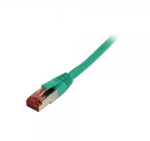 Patchkabel RJ45, CAT6 250Mhz, 1.5m grün, S-STP(S/FTP),TPE/LSZH(Superflex), Synergy 21,