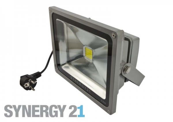 Synergy 21 LED Spot Outdoor Baustrahler 50W schwarzes Gehäuse - blau V2