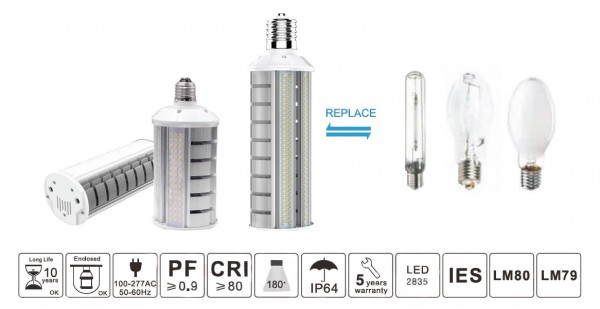 Synergy 21 LED HID Corn Retrofit E40 180° 60W nw