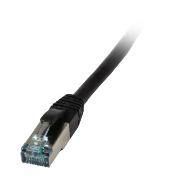 Patchkabel RJ45, CAT6A 500Mhz,10m, schwarz, S-STP(S/FTP), TPE/LSZH(Superflex), AWG26, Synergy 21