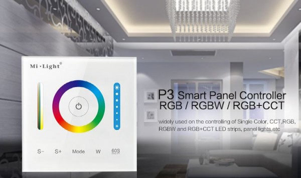 Synergy 21 LED Fernbedienung Smart Panel Controller RGB-WW (RGB/RGBW/RGB-CCT) *Milight/Miboxer*