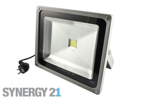 Synergy 21 LED Spot Outdoor Baustrahler 30W schwarzes Gehäuse - blau V2