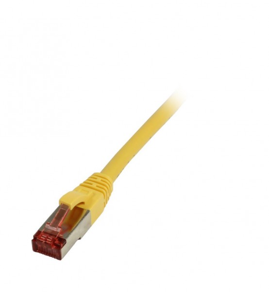 Patchkabel RJ45, CAT6 250Mhz, 0.5m gelb, S-STP(S/FTP),TPE/LSZH(Superflex), Synergy 21,