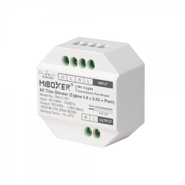 Synergy 21 LED Dimmer AC TRIAC Zigbee 3.0+2,4G+Push *Milight/Miboxer*