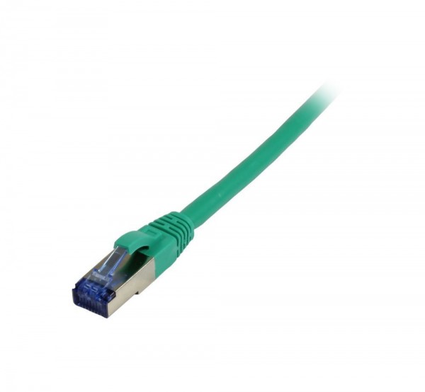 Patchkabel RJ45, CAT6A 500Mhz,10m, grün, S-STP(S/FTP), TPE/LSZH(Superflex), AWG26, Synergy 21