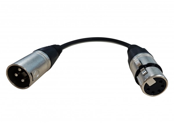 Synergy 21 LED DMX Kabel 3-Pin male -&gt; 5-Pin female