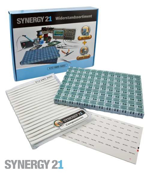 Synergy 21 Widerstandssortiment E12 Drahtwiderstände 5% SET