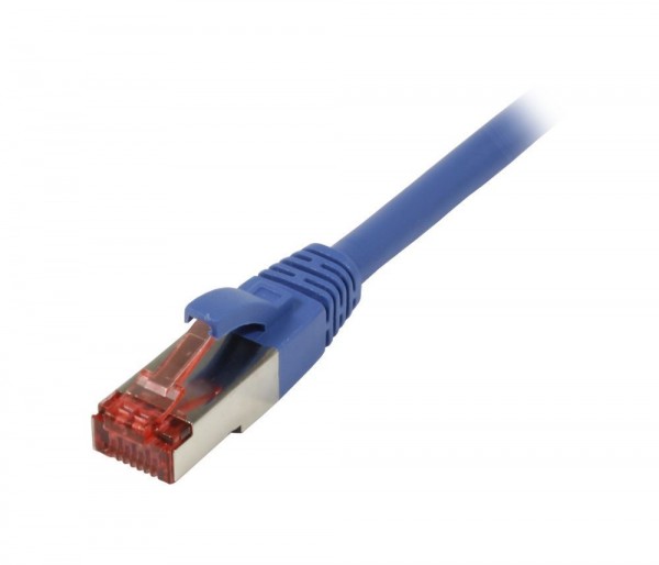 Patchkabel RJ45, CAT6 250Mhz, 5m blau, S-STP(S/FTP),TPE/LSZH(Superflex), Synergy 21,