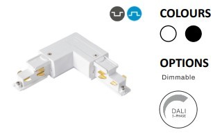 Powergear 3PH L EINSPEISER DALI 3, LINKS RECHTS UMSCHALTBAR, Weiß