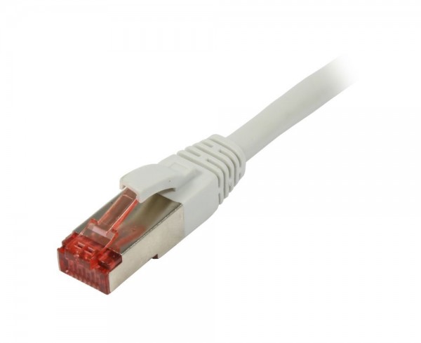 Patchkabel RJ45, CAT6 250Mhz, 1.5m grau, S-STP(S/FTP),TPE/LSZH(Superflex), Synergy 21,