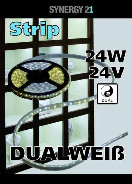 Synergy 21 LED Flex Strip 3528 - 120 DW (CCT) DC24V 24W pro Farbe IP20