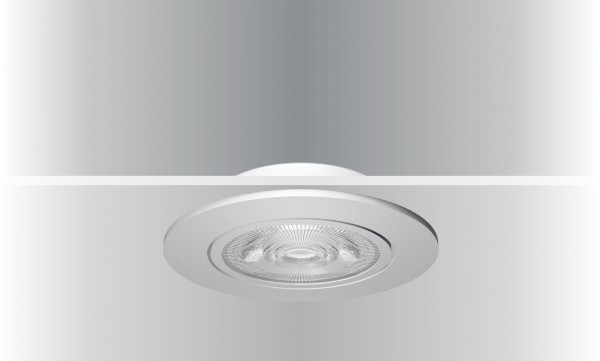 Synergy 21 LED Deckeneinbauspot Helios weiß, rund+schwenkbar, neutralweiß