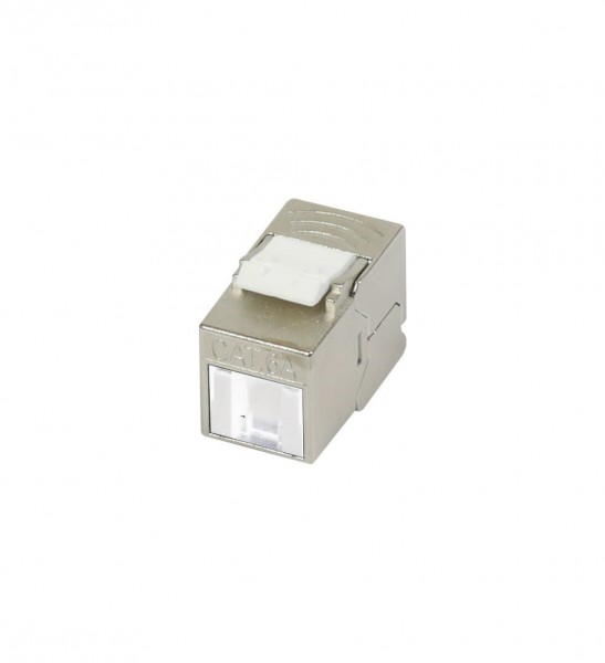 Keystone, Modul, TP-Buchse(RJ45), CAT6A, 500MHz, Slim-line/Short; mit Staubschutzklappe, Synergy 21,