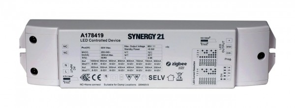 Synergy 21 LED Controller EOS 10 ZigBee CC Controller+Netzteil 2-Kanal 50W CCT