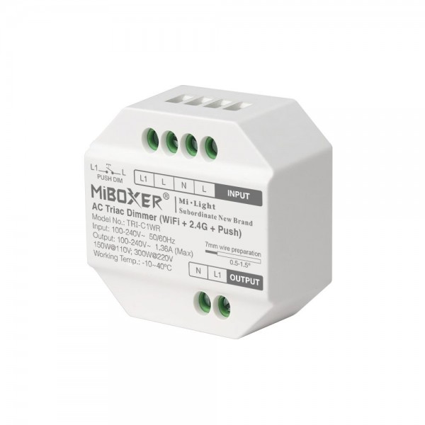 Synergy 21 LED Dimmer AC TRIAC WiFi+2,4G+Push *Milight/Miboxer*