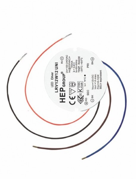 HEP Netzteil - 12V 12W - HEP für Unterputzdose