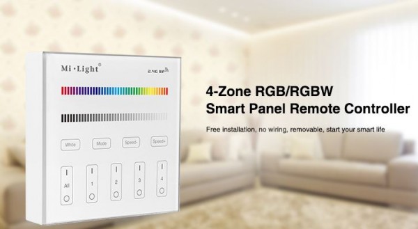 Synergy 21 LED Fernbedienung Smart Panel RGB/RGBW 4 Zonen *Milight/Miboxer*