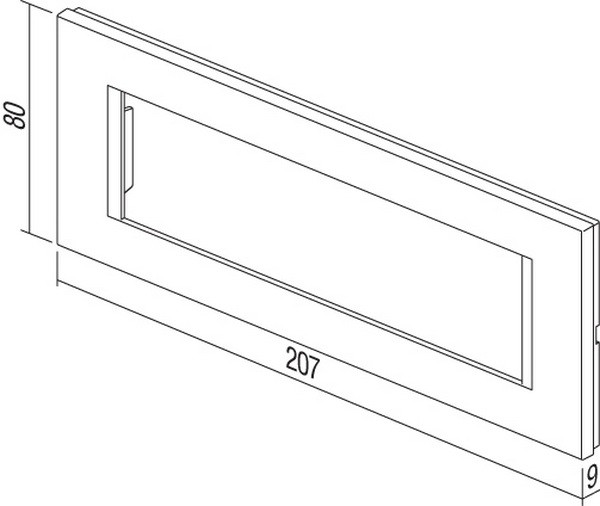 TEM Serie Modul - Rahmen OL COVER PLATE LINE7M PW