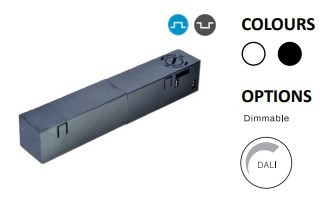 Powergear 48V STROMFÜHRENDER EINSPEISER, Rechts, Schwarz