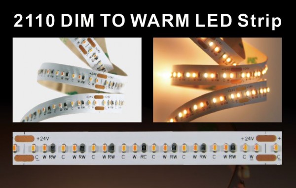 Synergy 21 LED Flex Strip 224 WW DC24V 100W IP20 CRI&gt;90 2110 dim to warm