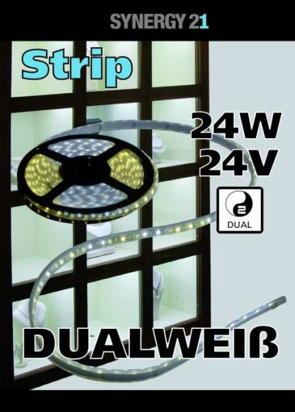 Synergy 21 LED Flex Strip 120 DW (CCT) DC24V 24W pro Farbe IP20