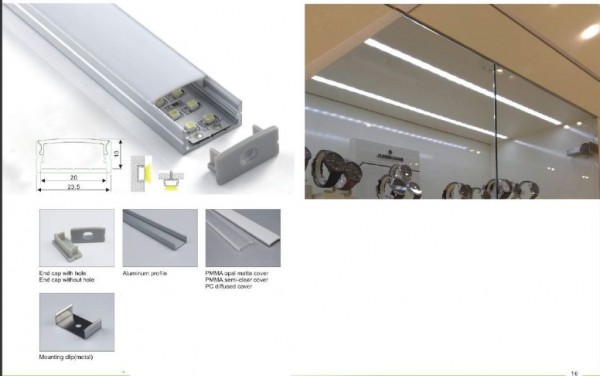 Synergy 21 LED U-Profil 200cm, ALU014